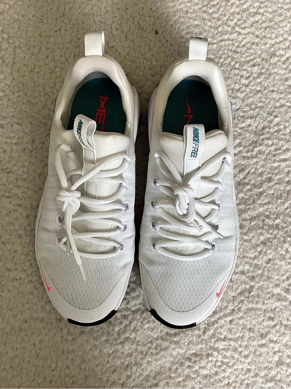 Nike Free Metcon 6 White Pink Teal Training Shoes Women’s 9.5 FJ7126-102